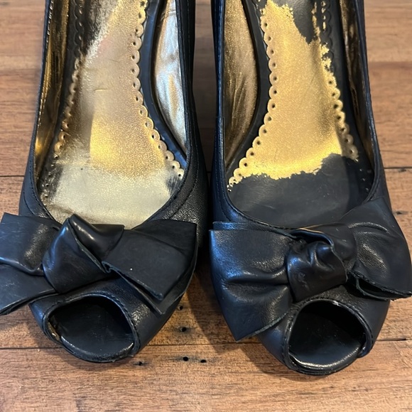 Guess pillow peep toe leather wedge 7.5 - Picture 6 of 8